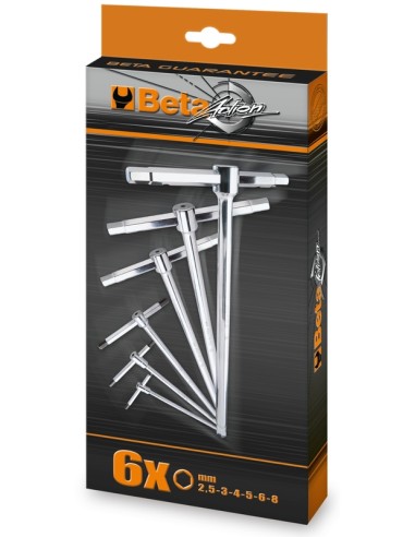 BETA Set of 6 Male 6 points T-Handle Wrenches