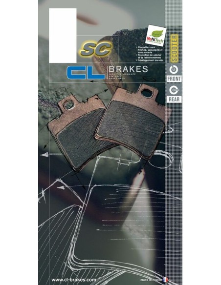 CL BRAKES Scooter Sintered Metal Brake pads - 3047SC
