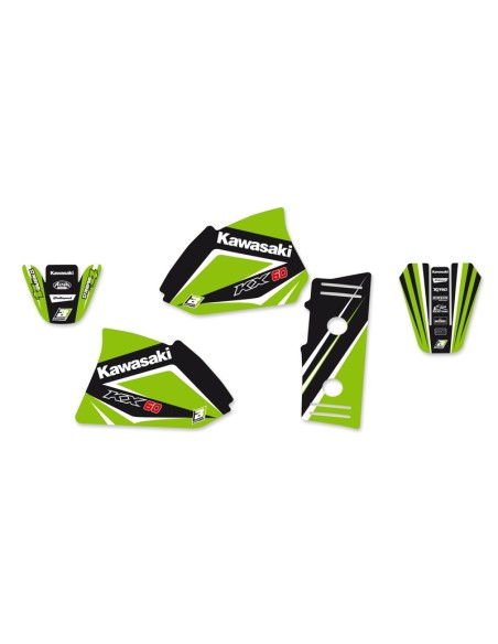 BLACKBIRD Dream Graphic 4 Complete Graphic Kit Kawasaki KX60