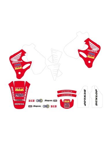 Kit autocolante TECNOSEL Team Honda 1992