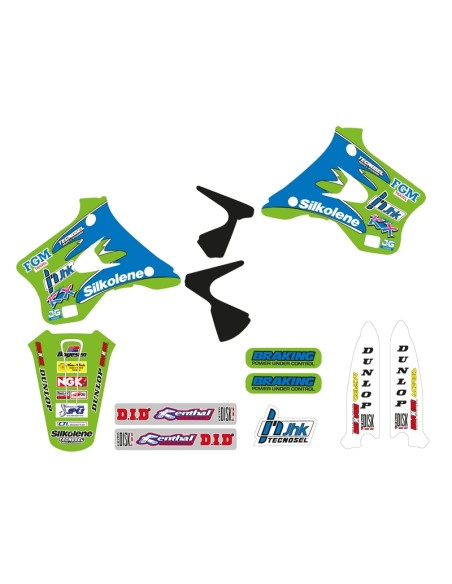Kit autocolante TECNOSEL Team Kawasaki 1996