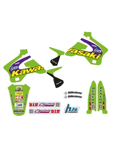 Kit autocolante TECNOSEL Team Kawasaki 1998