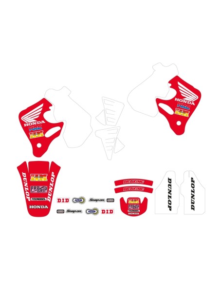 TECNOSEL Complet Set Team Honda 1992