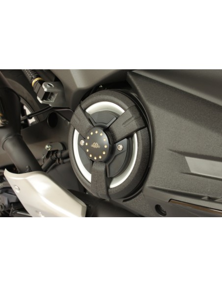 GILLES Engine Cover (Styling) Black/Gold Yamaha T-Max 530/560