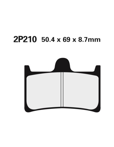 NISSIN Street /Off-Road Sintered Metal Brake pads - 2P-210ST