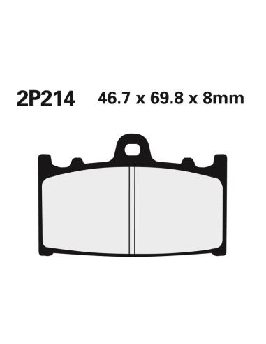 NISSIN Street /Off-Road Sintered Metal Brake pads - 2P-214ST