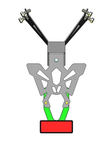 Suport placa VP ART S Negru - Honda...