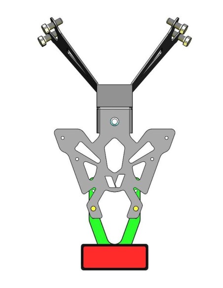 Suport placa VP ART S Negru - Honda CB650R