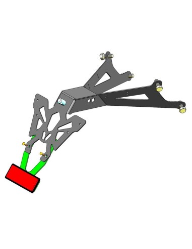 Suport placa VP ART S Negru - Honda...