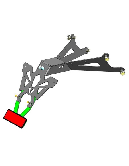 Suport placa VP ART S Negru - Honda CB650R