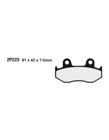 NISSIN Street /Off-Road Sintered Metal Brake pads - 2P-223STMX