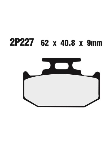 NISSIN Off-Road Semi-Metallic Brake pads - 2P-227GS
