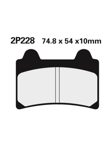NISSIN Street Semi-Metallic Brake pads - 2P-228NS