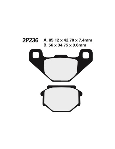 NISSIN Street /Off-Road Sintered Metal Brake pads - 2P-236ST-MX