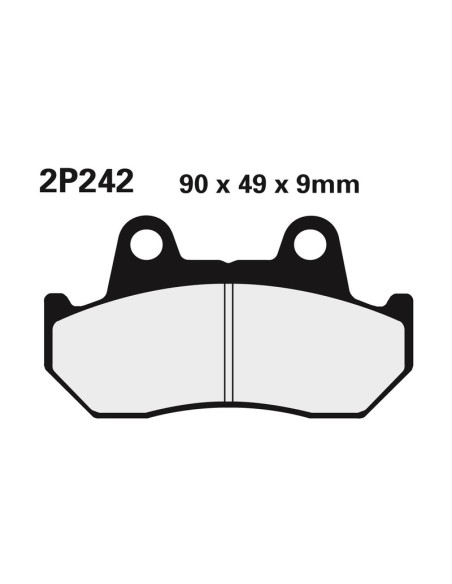 NISSIN Street Semi-Metallic Brake pads - 2P-242NS