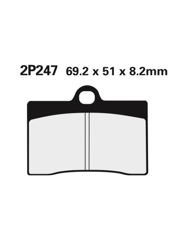 NISSIN Street Semi-Metallic Brake pads - 2P-247NS