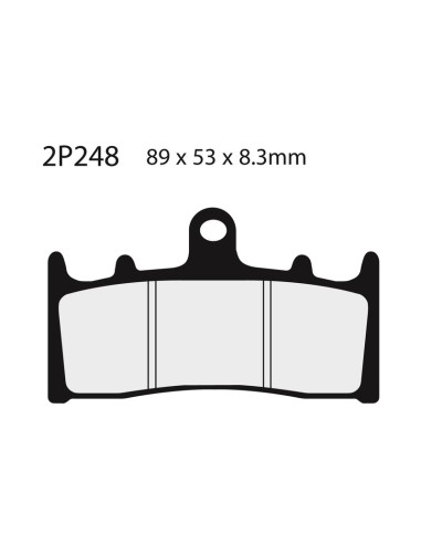 NISSIN Street Semi-Metallic Brake pads - 2P-248NS