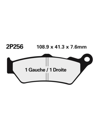 NISSIN Street Semi-Metallic Brake pads - 2P-256NS