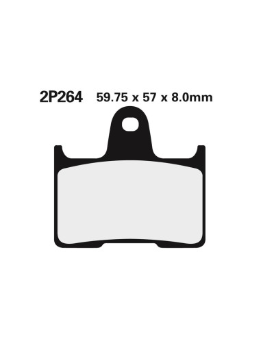 NISSIN Street Semi-Metallic Brake pads - 2P-264NS