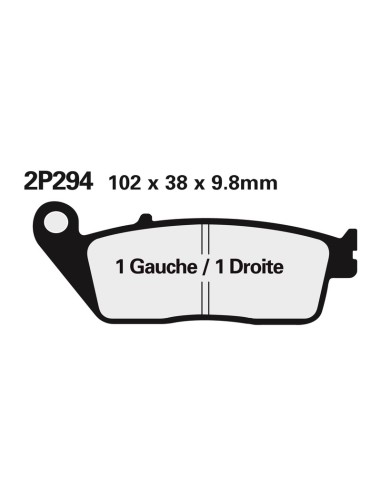 NISSIN Street /Off-Road Sintered Metal Brake pads - 2P-281ST