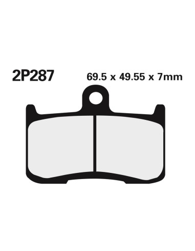 NISSIN Street /Off-Road Sintered Metal Brake pads - 2P-287ST