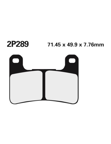 NISSIN Street /Off-Road Sintered Metal Brake pads - 2P-289ST