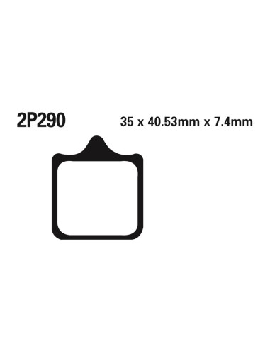 NISSIN Street /Off-Road Sintered Metal Brake pads - 2P-290ST