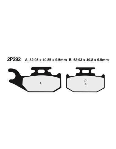 NISSIN Street /Off-Road Sintered Metal Brake pads - 2P-292ST-MX