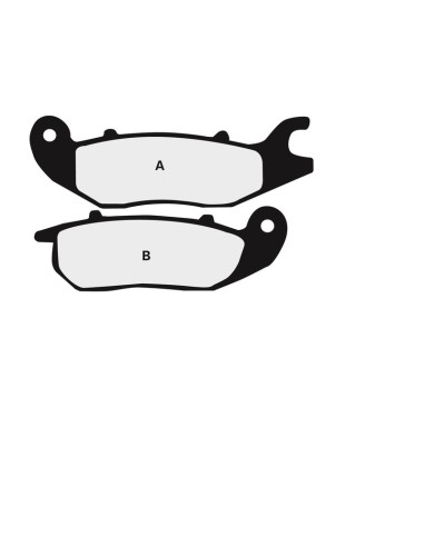 NISSIN Street Semi-Metallic Brake pads - 2P-305NS