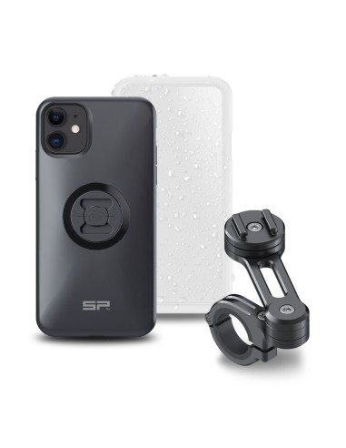 SP-CONNECT Moto Bundle fixat pe ghidon iPhone 11