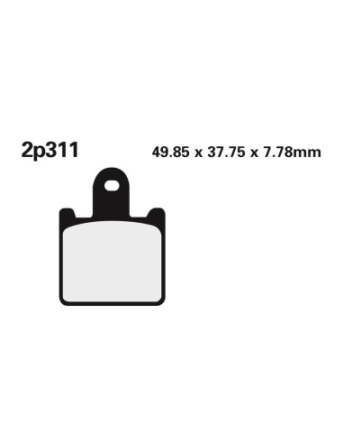 NISSIN Street /Off-Road Sintered Metal Brake pads - 2P-311ST