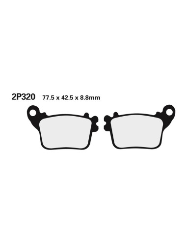 NISSIN Street /Off-Road Sintered Metal Brake pads - 2P-320ST