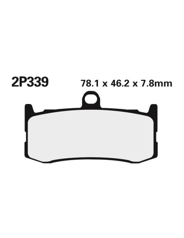 NISSIN Street /Off-Road Sintered Metal Brake pads - 2P-339ST