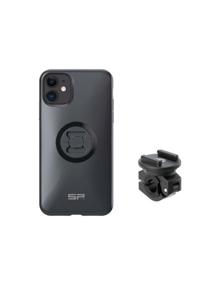 SP-CONNECT Moto Bundle fixed on Mirror iPhone 11/XR