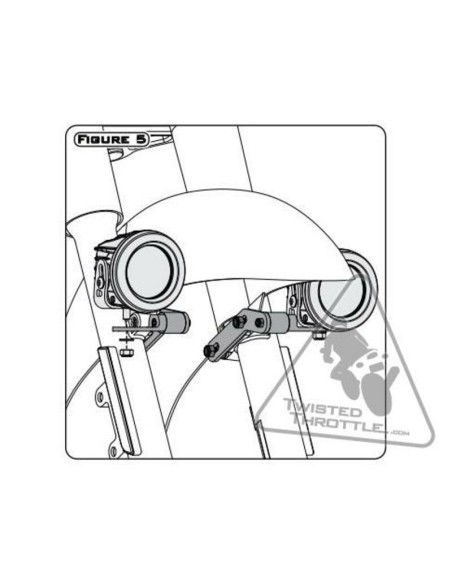 DENALI Light Mount Kawasaki Vulcan/Yamaha Star Cruisers