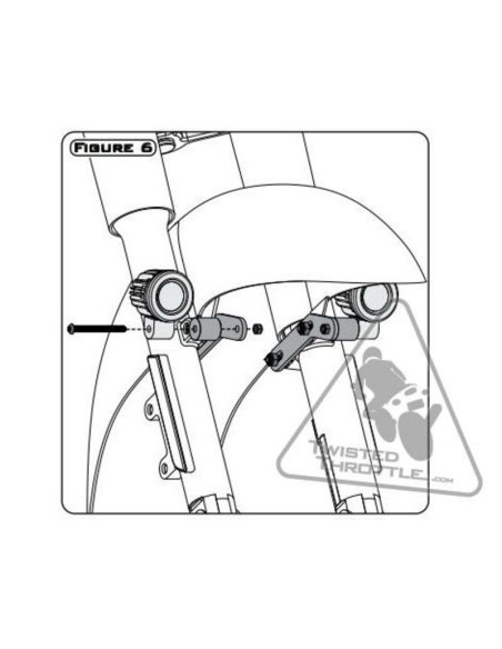 DENALI Light Mount Kawasaki Vulcan/Yamaha Star Cruisers