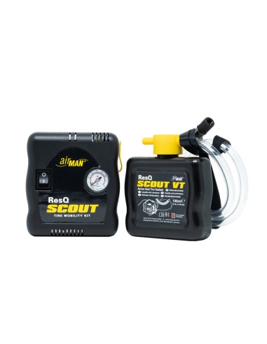 AIRMAN ResQ Scout Mini-compressor + Tire Sealant Bottle Kit