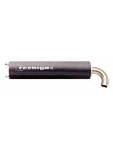 TECNIGAS TREK BLACK/ALU 2-STROKE MUFFLER