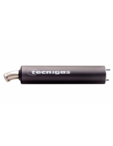 TECNIGAS E-BOX BLACK/ALU 2-STROKE MUFFLER