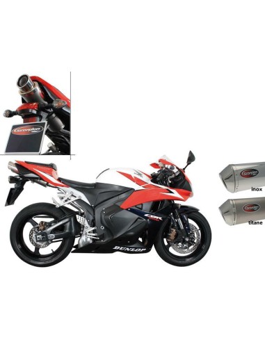 Toba de toba SCORPION STEALTH OVALA INOX PENTRU HONDA