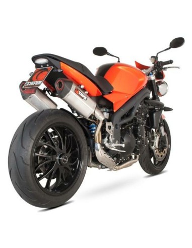 SCORPION SERKET CARBON FINISH MUFFLER FOR TRIUMPH