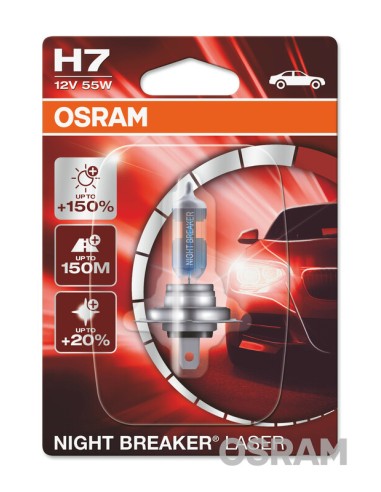 OSRAM Night Breaker Laser H7 Light Bulbs 12V 55W - x1