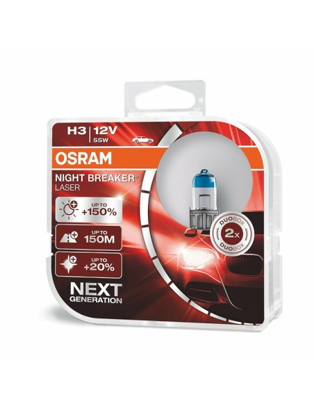 OSRAM Night Breaker Laser H3 Light Bulbs 12V 55W - x1