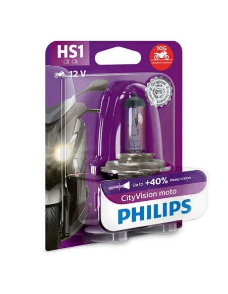 PHILIPS CityVision Moto HS1 Light Bulbs 12V 35/35W - x1