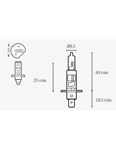 V PARTS H1 Light Bulbs 12V 55W