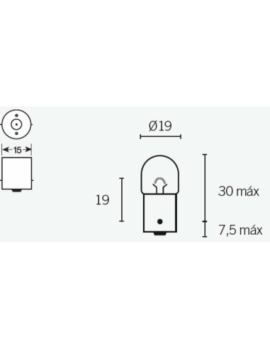 TECNIUM R5 Light Bulbs 12V 5W - x10