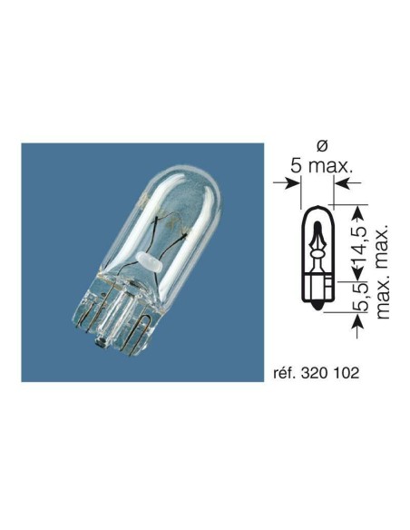 OSRAM Original Line W2W Becuri 12V 2W - x10