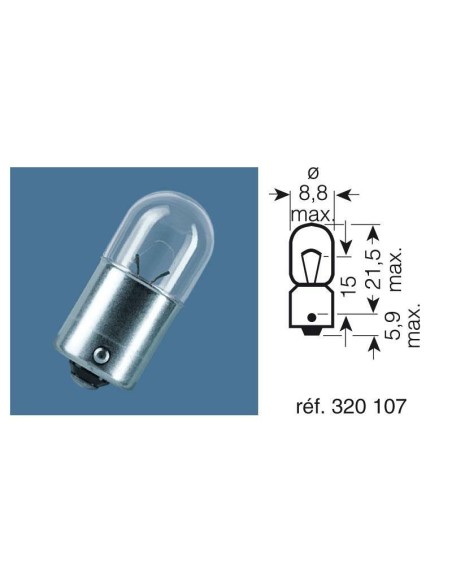 OSRAM Original Line T4W Becuri 12V 4W - x10