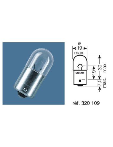 OSRAM Original Line R5W Light Bulbs...