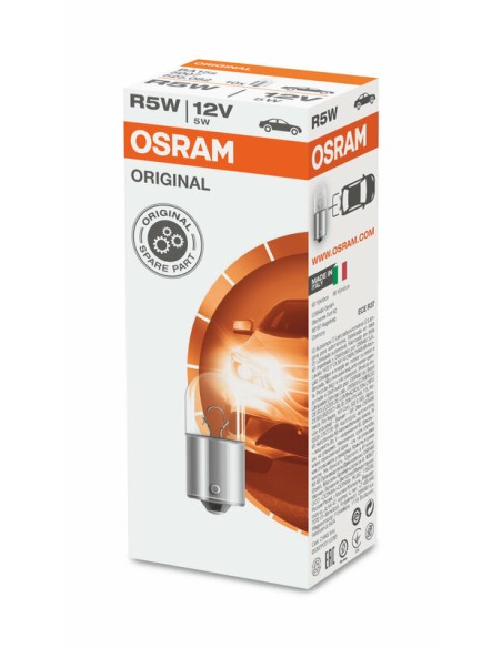 OSRAM Original Line R5W Light Bulbs 12V 5W - x10